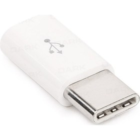 Resim Dark USB3.1 TypeC Erkek Micro USB2.0 Dişi Dönüştürücü Beyaz 