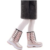 Resim Kiko Kids Fermuarlı Kız Çocuk Kar Botu Arz 2732 Pudra 