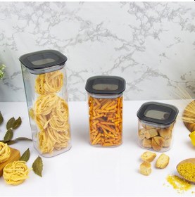 Resim 12 Adet İstiflenebilir Kristal Vakumlu Erzak Kabı Vakumlu Saklama Kabı Seti Çok Renkli 