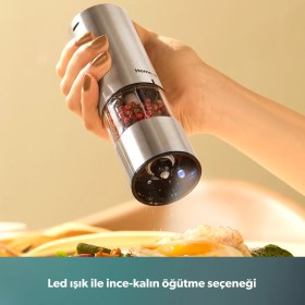 Resim Homend Grindgo 6003H Şarjlı Baharat Değirmen Seti 