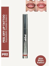 Resim Soyulabilir Dudak Kalemi Peel-off Lip Tattoo Po2 Bordo 