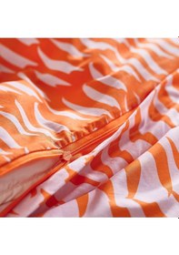 Resim Çocuk Nevresim Takımı, Turuncu, 150x200/50x60 Cm Kaplan Temalı Turuncu 