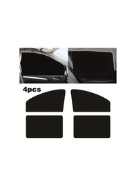Resim Chuangyinshop Siyah 4 Adet Evrensel Manyetik Araç Yan Cam Perdesi Termal Yalıtım Gölgelik 