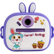 Resim 4Berry Q7 Dinazor Mor Taşınabilir Fotoğraf Yazıcı ve Kamera 