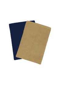 Resim 2 Li Lüks El Yüz Havlu Seti 50x90 Cm %100 Pamuklu Gramajlı Bejra Lacivert 