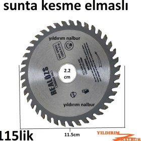 Resim Yıldırım Sunta Kesme Elmaslı 115Lik Daire Testere Odun Kesme Ağaç Kesme Testere 