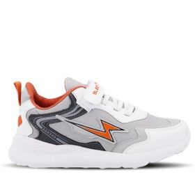 Resim Slazenger KAOR KTN Kız Çocuk Sneaker Ayakkabı Gri / Turuncu 