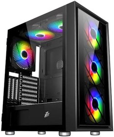 Resim 1ST Player AR7-G Siyah 750W 80+ Silver ATX 3.1 ARGB 4x12cm Fan Temperli Cam USB 3.0 ATX Kasa 