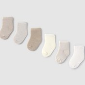Resim Mayoral 6 Çift Bebek Çorap 9860 Bej 