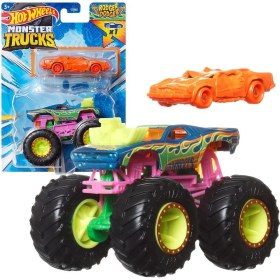 Resim Hot Wheels Monster Trucks ve Araba Seti 1:64 Arabalar Rodger Dodger GRH81-HWN37 