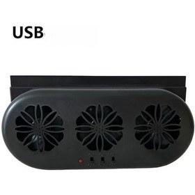 Resim Güneş Enerjili Araba Egzoz Fanı 3 Kafa Elektrikli Araba Soğutma 1 Adet 