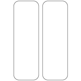 Resim Beyaz Reflective Reflektif 2'li Dikdörtgen Sticker Paketi Otomobil Motosiklet Reflektif Parlayan Sticker Etiket Modeli 