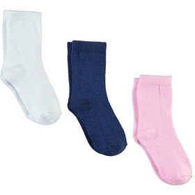 Resim Civil Girls Kız Çocuk 3'lü Çorap 2-12 Yaş Çorap Pembe 