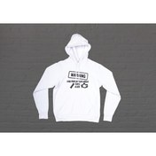 Resim Veglobe Warning Baskılı Hoodie 
