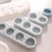 Resim 3-Tarzlı Silikon Mumluk Kalıpları - Oval & Kare Reçine Kalıpları, DIY Epoksi Reçine El Sanatları, Ev Dekoru ve Mum Yapımı için Yeniden Kullanılabilir 