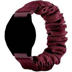 Resim Sunshine022 Kadın Kırmızı 20mm Yumuşak Saç Lastiği Samsung Uyumlu Huawei Xiaomi Akıllı Saat Kayışı 