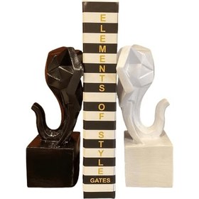 Resim Elephant Bookends Set, Unique Geometric Bookends, Cubic Bookends, Elephant Bookends, Polyester Bookends, Modern Elephant Bookends - Object-2 