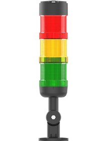 Resim Mesan Ø66 3 Kat Modüler Işıklı Kolon Multi Led Buzzer Devrilme Aparatlı 24vac/dc Ms 82631.1.3.2.24vac/dc 