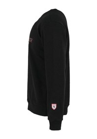 Resim Samsunspor Baskılı Bisiklet Yaka Siyah Sweat Siyah 