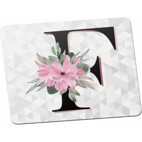 Resim Panorama Ajans F Harfi Baş Harf Pembe Çiçekli Mouse Pad 