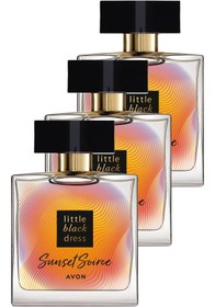 Resim Avon Little Black Dress Sunset Soiree Kadın Parfüm Edp 50ml Üçlü Set 