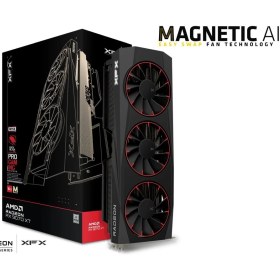 Resim Xfx Quicksilver Amd Radeon Rx 9070XT Magnetic Air Edition With 16GB Gddr6 HDMI 3 Fan Ekran Kartı 