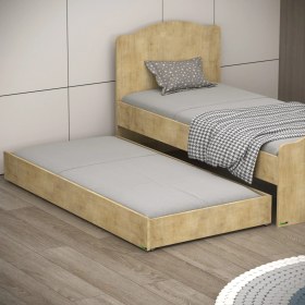 Resim Garaj Home Yaren Yavrulu Karyola - Meşe 
