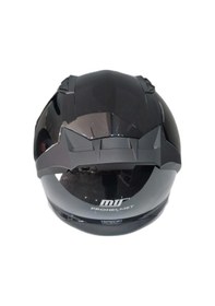 Resim Mts Pro 801 Güneş Gözlüklü Motosiklet Kaskı Parlak Siyah 