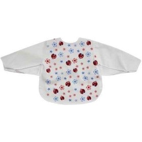 Resim Sevi Bebe 530 Kollu Bebek Mama Önlüğü Beyaz 