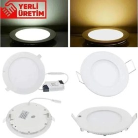 Resim Dora Led Sıvaaltı Beyaz (Gömme) LED Panel-Spot Lamba Işık GÜCÜ:12W Dış Çap:17 cm Delik Çap:15,5 cm 
