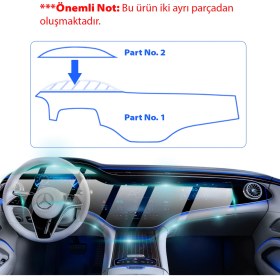 Resim Mercedes 2024 Eqs 450-580 Mbux Hyperscreen, (2 Parça) Için Proactive Ekran Koruyucu 