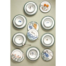 Resim Porland Flower Garden Yeni Desen 6 Kişilik Yemek Takımı 24 Parça Karışık Desenli 