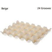 Resim Willowhaven 24 Gözlü Plastik Yumurta Saklama Kutusu Nordic Beige Buzdolabı Düzenleyici Pratik Mutfak Çözümü 
