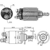 Resim ZM 24v Marş Otomatiği Bosch Tipi (SOL TEK ÇIKIŞ) (GÜMÜŞ CIVATA) 010 