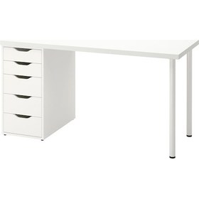 Resim 5 Çekmeceli Stoperli Çalışma / Makyaj Masası 140x60 Cm 