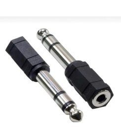 Resim Teknocan Marketing Gitar Anfi Amfi Kablo Jak Dönüştürücü Çevirici Erkek 6.5mm Dişi 3.5mm Çivi Gitar Arkasıince 