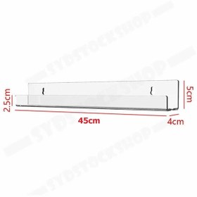 Resim NOBELL Oje Duvar Rafı 45cm (YANLARI KAPALI) 