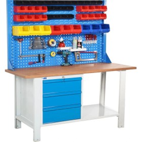 Resim Star Çelik Atölye Çalışma Tezgahı (1600 x 720 x 830-930/1844 mm) 