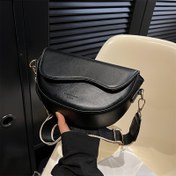 Resim Vintage Kadın Omuz Çantası - Hafif Dayanıklı Ayarlanabilir Çapraz Çanta, Manyetik Kapatma, Siyah/Karamel/Kahverengi, Günlük Seyahat ve Rahat Geziler için Retro Stil, Çapraz Çanta, Minimalist El Çantası, Naylon Kaplı İç Mekan 