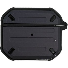 Resim Nettech Airpods 3.nesil Uyumlu Airpods Tank Arka Koruma Kılıf - Siyah Siyah 