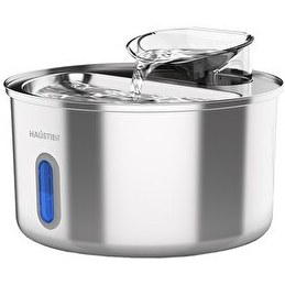 Resim Haustier WF009L-W Pencereli 3.5 L Hazne Ultra Sessiz Çelik Otomatik Kedi Su Sebili 