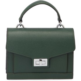 Resim Yeşil Deri Kadın El Çantası - S24K1BC80266-D3A 