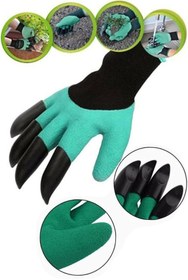 Resim Hype Store Pratik Toprak Kazma Ekme Çapalama İçin Korumalı Bahçe Bahçivan Eldiveni 