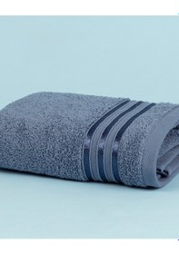 Resim Madame Coco Maynor Bordürü Floşlu Yüz Havlusu Mavi 