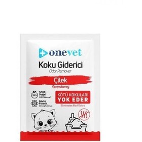 Resim OneVet Kedi Kumu Koku Giderici 25 Gr Çilek Kokulu 