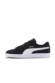 Resim Puma Smash v2 Buck Sneaker Siyah - Beyaz Ayakkabı | Unisex 