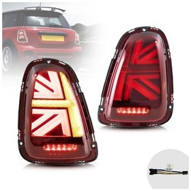 Resim Autogp Mini Cooper R58 Stop Lambası Ledli British Flag 2008 / 2014 Kırmızı Sm-mc08lst58r 