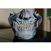 Resim Ejderha Oni Maskesi – Geleneksel ve Fantastik 3D Model 