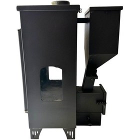 Resim Şömine Model Tek Camlı Pelet Sobası-425 