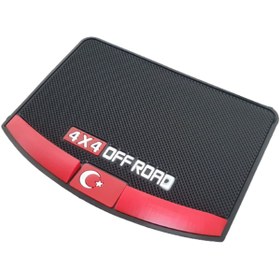 Resim midline Kaydırmaz Silikonlu Ped Araç Göğüs Torpido Ev Ofis 4x4 Off Road Bayrak 17,5cm x13cm midline 